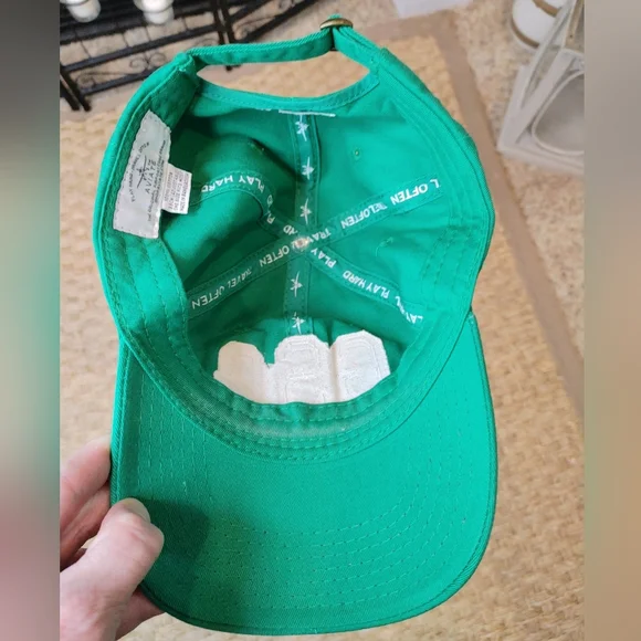 AVIATE GSO AIRPORT Embroidered Classic Dad Cap, Green - Picture 5 of 6